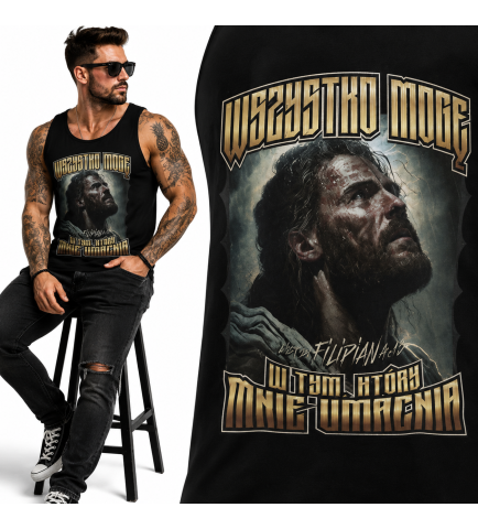 tank-top Chrześcijański   Wszystko Mogę